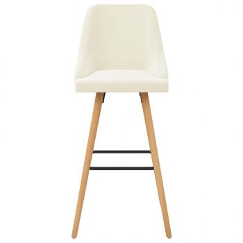 Barhocker 2 Stk. Creme Samt 