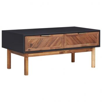 ARDEBO.de - Couchtisch 90x50x40 cm Akazie Massivholz und MDF