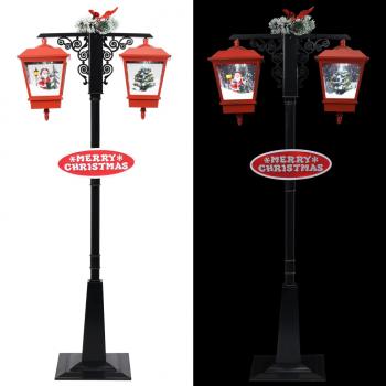 Weihnachts-Straßenlampe mit Weihnachtsmann 81 x 40 x 188 cm PVC