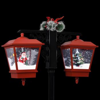 Weihnachts-Straßenlampe mit Weihnachtsmann 81 x 40 x 188 cm PVC