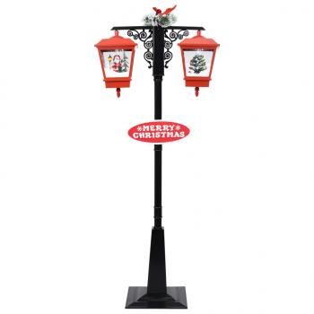 Weihnachts-Straßenlampe mit Weihnachtsmann 81 x 40 x 188 cm PVC