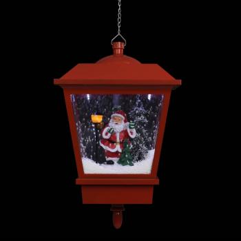 Weihnachts-Hängelampe LED-Licht und Weihnachtsmann Rot 27×27×45