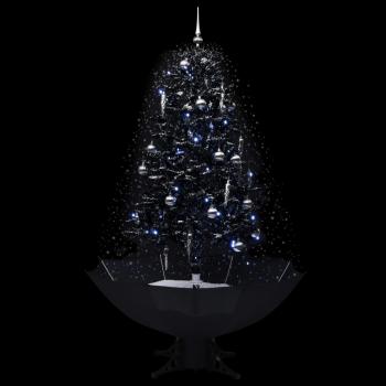 Schneiender Weihnachtsbaum mit Schirmfuß Schwarz 170 cm PVC