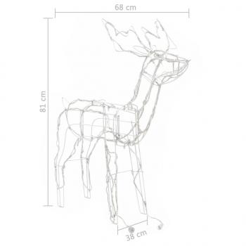 3-tlg. LED-Rentiere Set Weihnachtsdekoration 229 LEDs