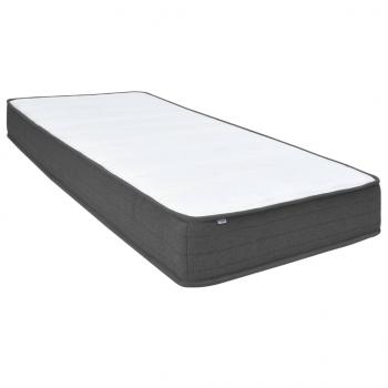 Boxspringbett Dunkelgrau Stoff 100x200 cm