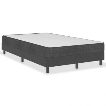 Boxspringbett Dunkelgrau Stoff 120x200 cm