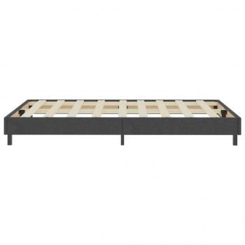 Boxspringbett Dunkelgrau Stoff 120x200 cm