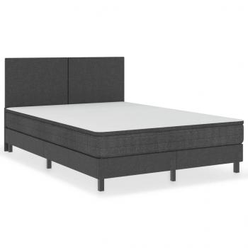 Boxspringbett Dunkelgrau Stoff 180x200 cm