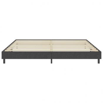 Boxspringbett Dunkelgrau Stoff 200x200 cm