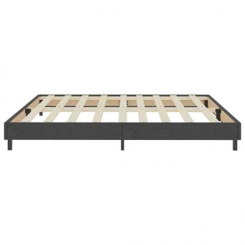 Boxspringbett Dunkelgrau Stoff 200x200 cm