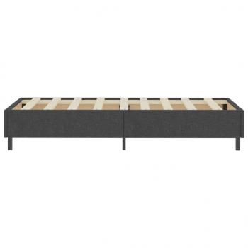 Boxspringbett Dunkelgrau Stoff 80x200 cm