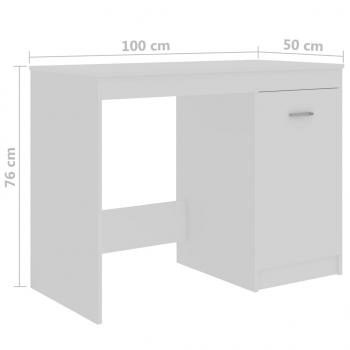 Schreibtisch Weiß 140x50x76 cm Holzwerkstoff