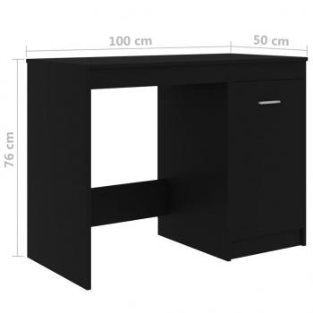 Schreibtisch Schwarz 140x50x76 cm Holzwerkstoff