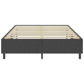 Boxspringbett Dunkelgrau Stoff 180x200 cm