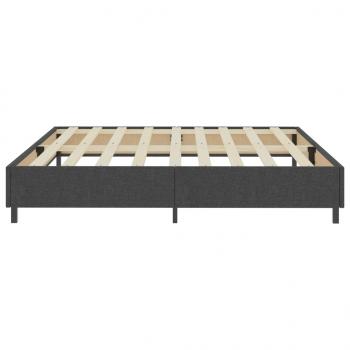 Boxspringbett Dunkelgrau Stoff 200x200 cm