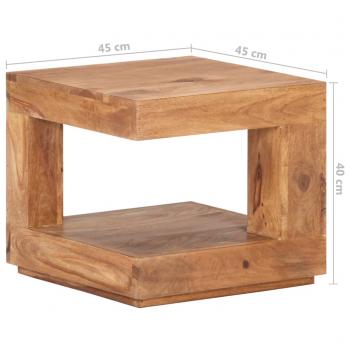 Couchtisch 45x45x40 cm Massivholz Akazie