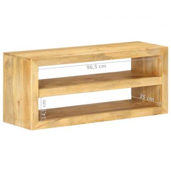 TV-Schrank 107x35x45 cm Mango Massivholz