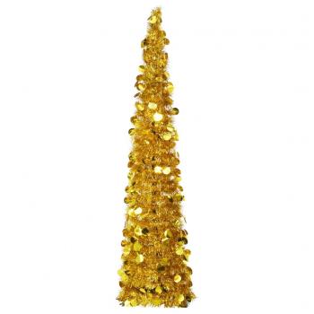 ARDEBO.de - Künstlicher Pop-Up-Weihnachtsbaum Golden 150 cm PET