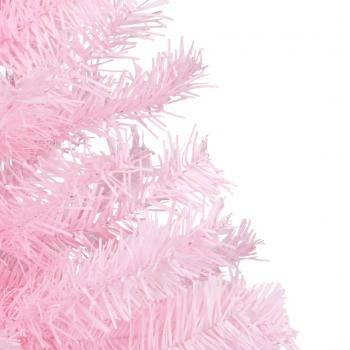 Künstlicher Weihnachtsbaum mit Ständer Rosa 150 cm PVC