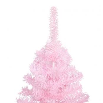 Künstlicher Weihnachtsbaum mit Ständer Rosa 180 cm PVC