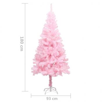 Künstlicher Weihnachtsbaum mit Ständer Rosa 180 cm PVC