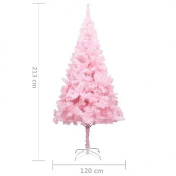 Künstlicher Weihnachtsbaum mit Ständer Rosa 210 cm PVC