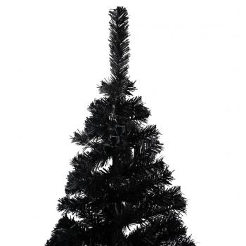 Künstlicher Weihnachtsbaum mit Ständer Schwarz 150 cm PVC