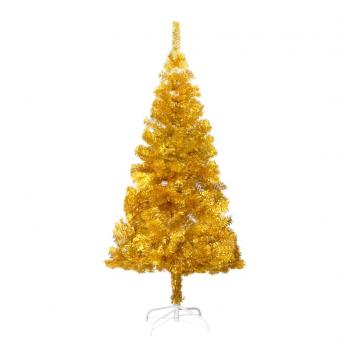 ARDEBO.de - Künstlicher Weihnachtsbaum mit Ständer Gold 150 cm PET