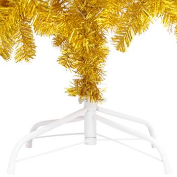 Künstlicher Weihnachtsbaum mit Ständer Gold 180 cm PET