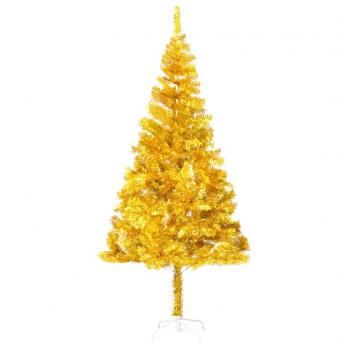 ARDEBO.de - Künstlicher Weihnachtsbaum mit Ständer Gold 210 cm PET