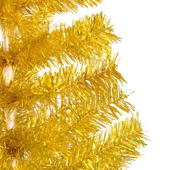 Künstlicher Weihnachtsbaum mit Ständer Gold 210 cm PET