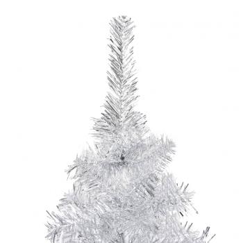 Künstlicher Weihnachtsbaum mit Ständer Silber 180 cm PET