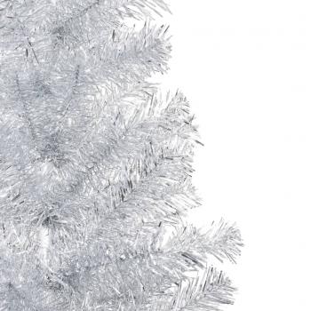 Künstlicher Weihnachtsbaum mit Ständer Silber 210 cm PET