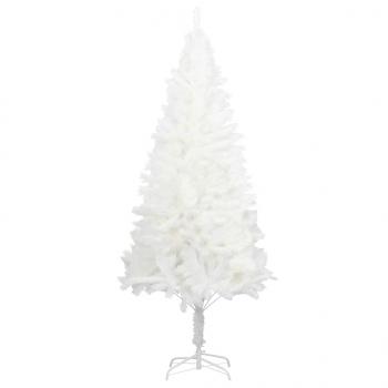 ARDEBO.de - Künstlicher Weihnachtsbaum Naturgetreue Nadeln Weiß 120 cm