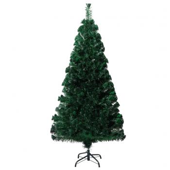 Künstlicher Weihnachtsbaum mit Ständer Grün 120 cm Glasfaser