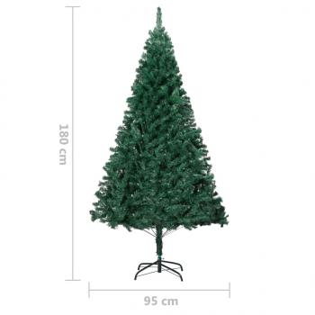 Künstlicher Weihnachtsbaum mit Dicken Zweigen Grün 180 cm PVC