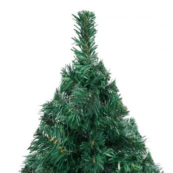 Künstlicher Weihnachtsbaum mit Dicken Zweigen Grün 210 cm PVC