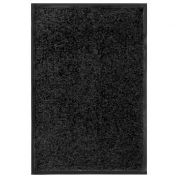 ARDEBO.de - Fußmatte Waschbar Schwarz 40x60 cm 