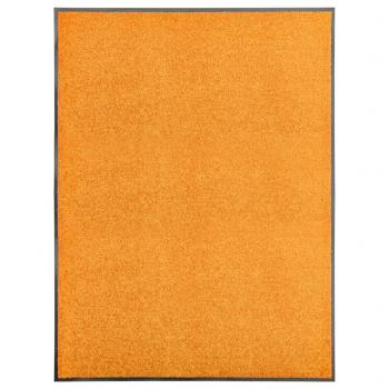 ARDEBO.de - Fußmatte Waschbar Orange 90x120 cm 