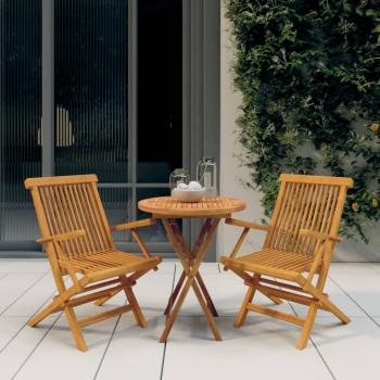 ARDEBO.de - 3-tlg. Garten-Essgruppe Massivholz Teak