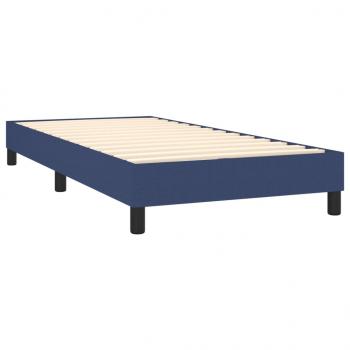 Bettgestell Blau 90x190 cm Stoff