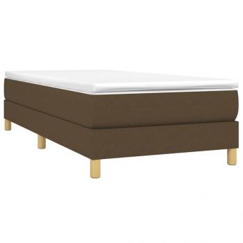 Boxspringbett Dunkelbraun 90x190 cm Stoff