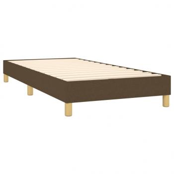 Boxspringbett Dunkelbraun 90x190 cm Stoff