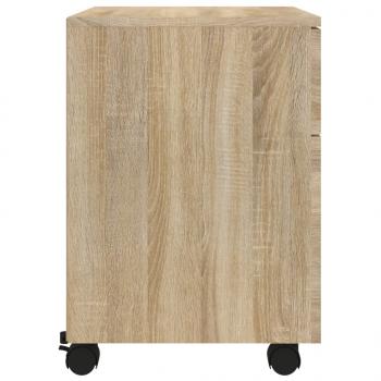 Mobiler Aktenschrank mit Rollen Sonoma-Eiche 45x38x54 cm