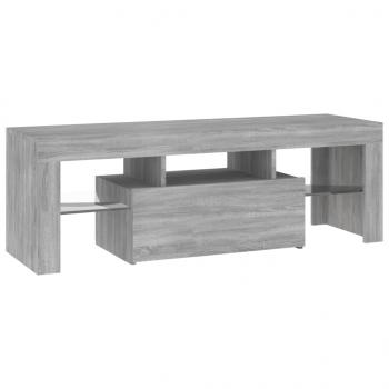 TV-Schrank mit LED-Leuchten Grau Sonoma 120x35x40 cm