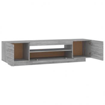 TV-Schrank mit LED-Leuchten Grau Sonoma 160x35x40 cm