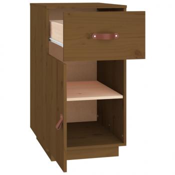 Schreibtisch-Schrank Honigbraun 40x50x75 cm Massivholz Kiefer