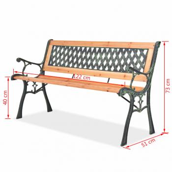 Gartenbank 122 cm Holz