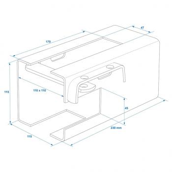 ProPlus Anhänger-Kastensicherung mit Schloss 110x110 mm 341325S