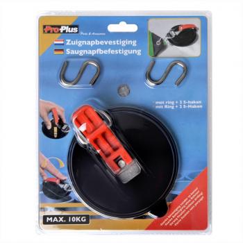 ProPlus Saugnapf mit Ring und 2 S-Haken 758082